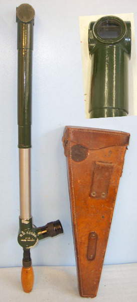  French Ministry Of War Military SRPI GT-6 Micro Grades Extendable Trench Perisco SRPI GT-6 Micro Grades Extendable Trench Periscope With Original Hard Leather Ca Sight & Optic
