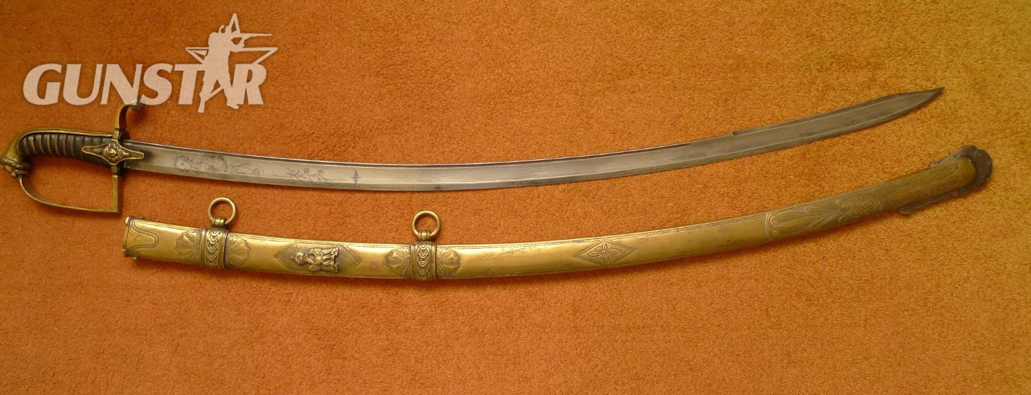 Replica Napoleonic officers sabre of the Chasseurs à Cheval of the Guard  Sword