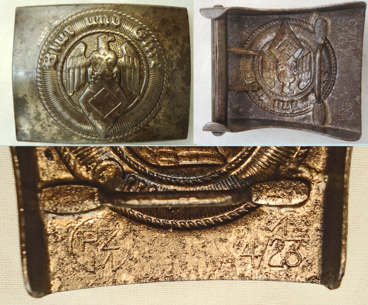Hitler Youth HJ Steel Belt and buckle Impressed ‘Blut Und Ehre’ ‘Blood and Honour’ and alloy clasp. - N 94 Hitler Youth HJ Steel Belt and buckle Impressed ‘Blut Und Ehre’ ‘Blood and Honour’ and alloy clasp. - N 94 Clothing
