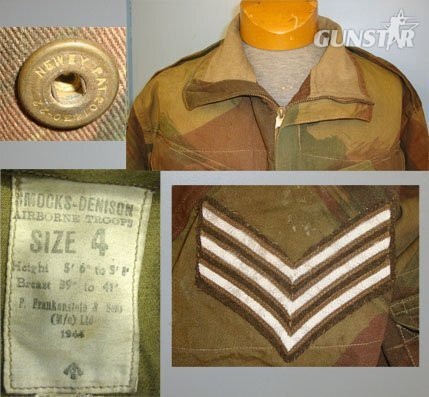 Late WW2 1945 British WD Airborne Paratrooper’s Camouflaged Denison Smock with Correct \'Half Zip\' Fastener by P. Frankenstein & Sons Ltd Manchester. Sn 17601. Late WW2 1945 British WD Airborne Paratrooper’s Camouflaged Denison Smock with Correct 'Half Zip' Fastener by P. Frankenstein & Sons Ltd Manchester. Sn 17601. Clothing