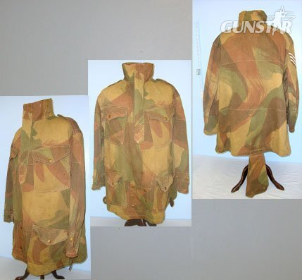  Late WW2 1945 British WD Airborne Paratrooper’s Camouflaged Denison Smock with Correct \'Half Zip\' Fastener by P. Frankenstein & Sons Ltd Manchester. Sn 17601. Late WW2 1945 British WD Airborne Paratrooper’s Camouflaged Denison Smock with Correct 'Half Zip' Fastener by P. Frankenstein & Sons Ltd Manchester. Sn 17601. Clothing