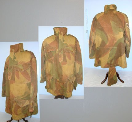 Late WW2 1945 British WD Airborne Paratrooper’s Camouflaged Denison Smock with Correct \'Half Zip\' Fastener by P. Frankenstein & Sons Ltd Manchester. Sn 17601. Late WW2 1945 British WD Airborne Paratrooper’s Camouflaged Denison Smock with Correct 'Half Zip' Fastener by P. Frankenstein & Sons Ltd Manchester. Sn 17601. Clothing