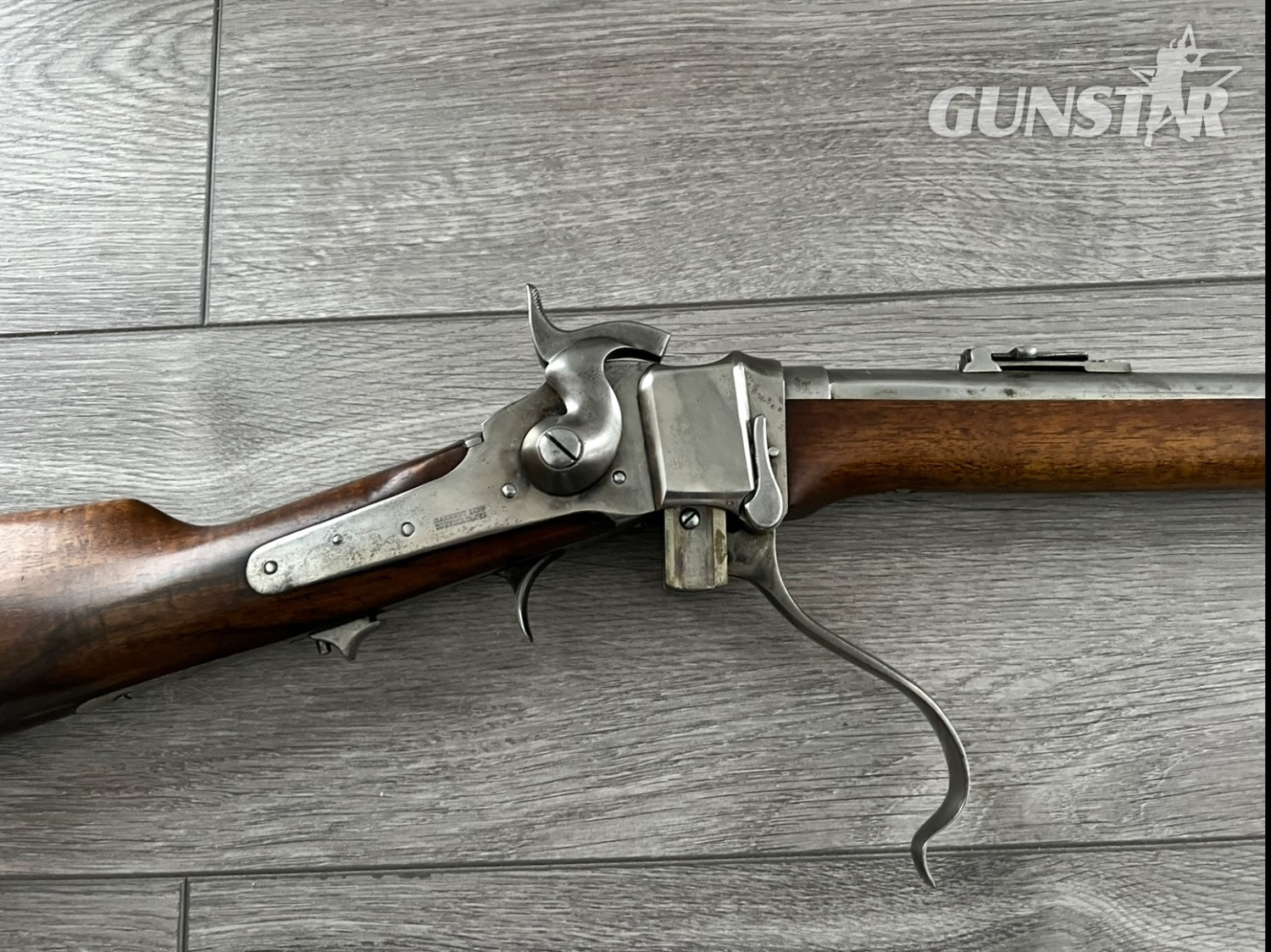 Palmetto Sharps made for Garret Arms Norfolk BA USA Sharps Lever Action .45 - {CATEGORY} in 