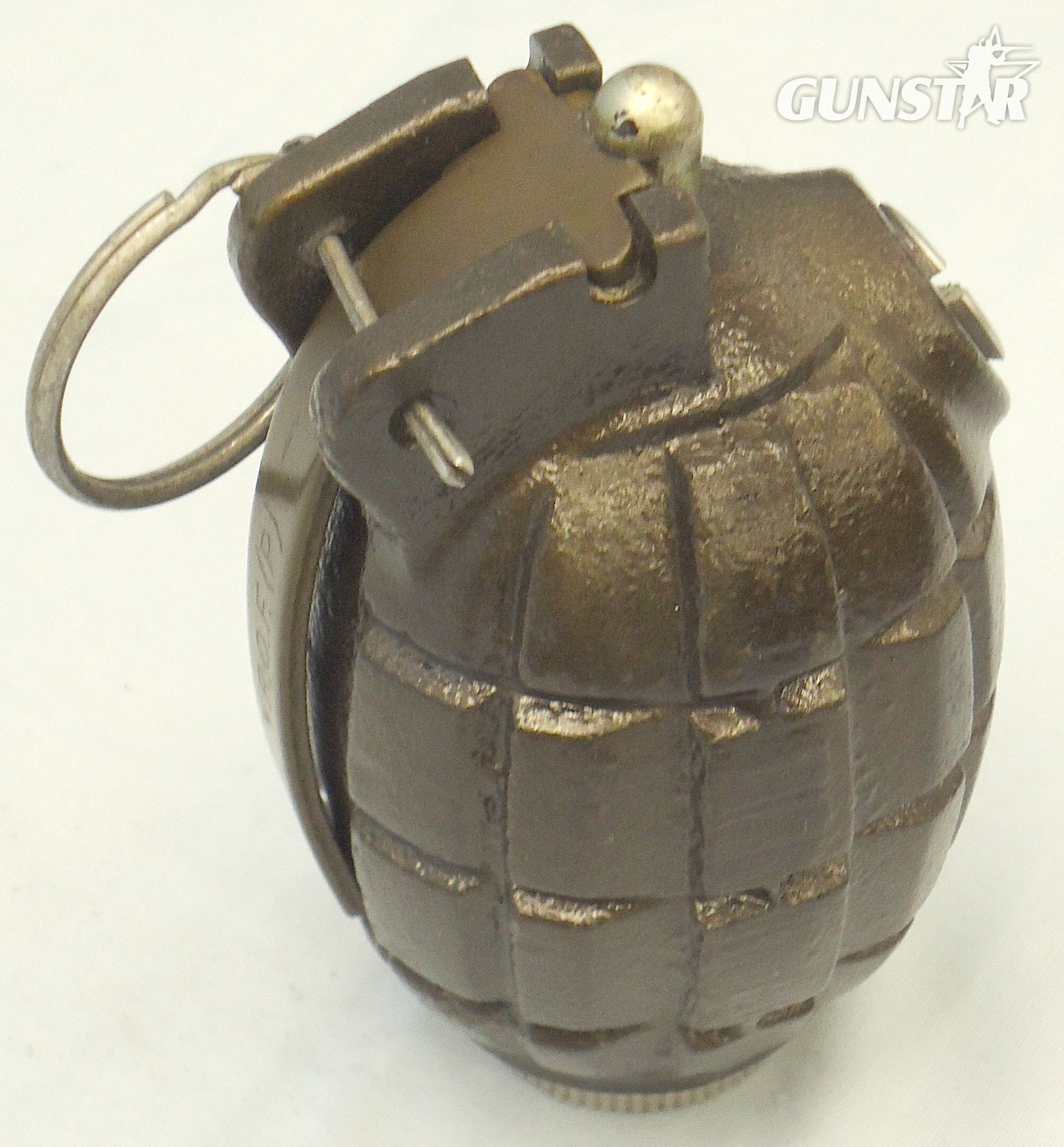 {CATEGORY} - INERT DEACTIVATED. MINT. 1972 Dated Mills No 36M MK1, Foreign Contract Hand Grenade Made at ROF P (Royal Ordnance Factory) Patricroft. O 2413 INERT DEACTIVATED. MINT. 1972 Dated Mills No 36M MK1, Foreign Contract Hand Grenade Made at ROF P (Royal Ordnance Factory) Patricroft. O 2413 Various Other Ammunition