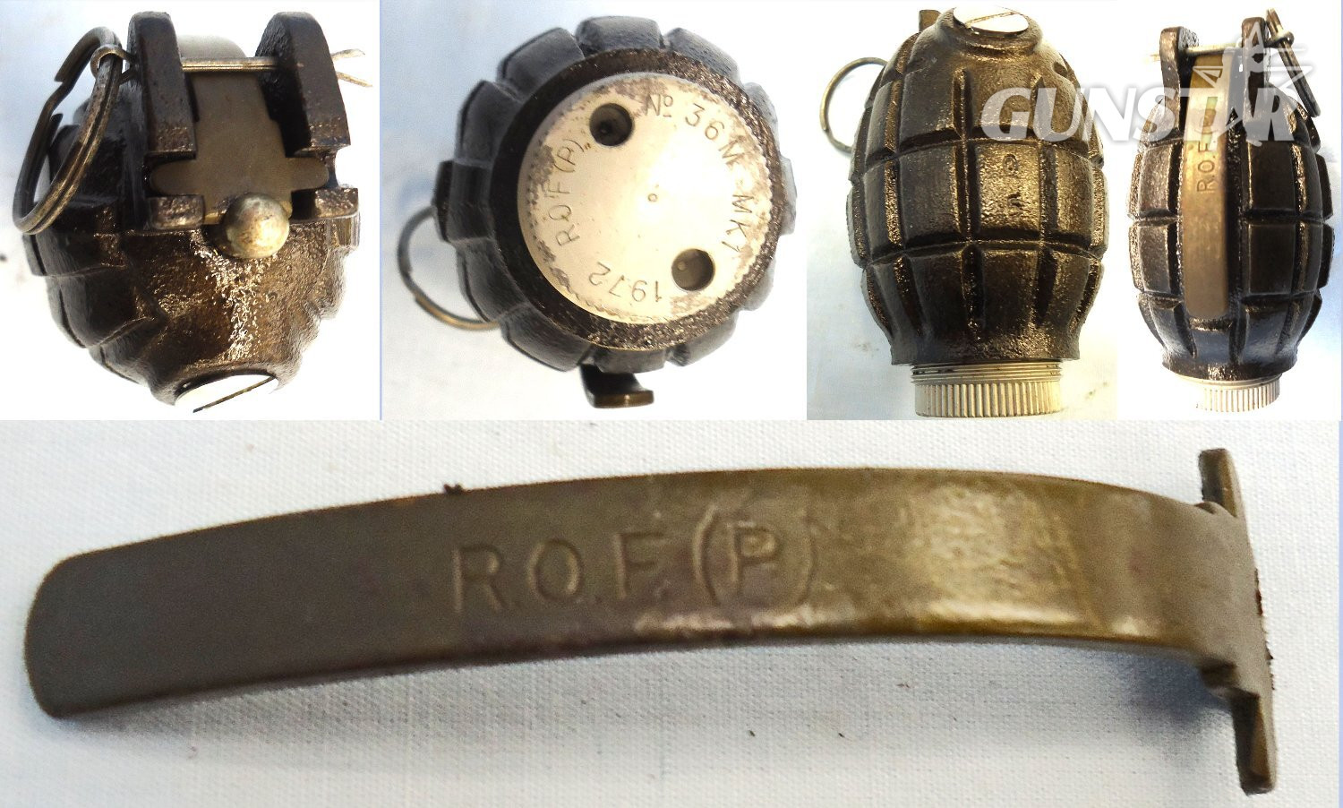 INERT DEACTIVATED. MINT. 1972 Dated Mills No 36M MK1, Last Contract Production for Commonwealth Forces Hand Grenade Made at ROF P (Royal Ordnance Factory) Patricroft. O 2414 INERT DEACTIVATED. MINT. 1972 Dated Mills No 36M MK1, Last Contract Production for Commonwealth Forces Hand Grenade Made at ROF P (Royal Ordnance Factory) Patricroft. O 2414 Various Other Ammunition