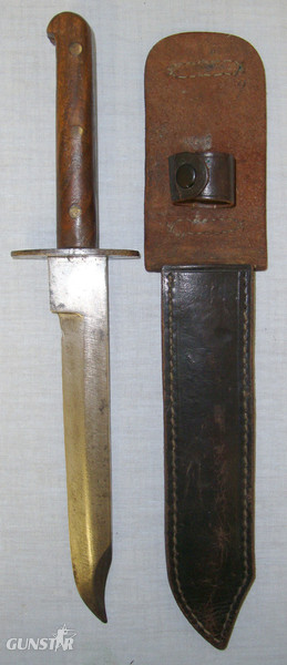 WW2 Burma Campaign Chindit Special Forces, Fighting Knife / Combat Bowie (Slim Blade Variant) & Scabbard. Knive in 