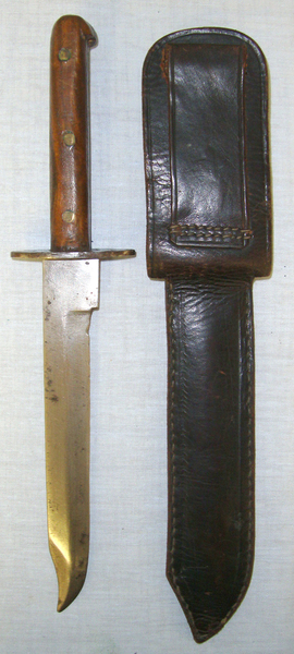  WW2 Burma Campaign Chindit Special Forces, Fighting Knife / Combat Bowie (Slim Blade Variant) & Scabbard. Knive