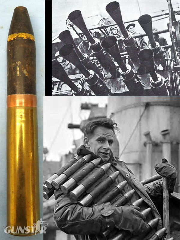 INERT DEACTIVATED. British, WW2, 1944 Dated 2Pr Mark VIII, H.V.Pom Pom (40 x 158R) Practice Round. - O 2084 INERT DEACTIVATED. British, WW2, 1944 Dated 2Pr Mark VIII, H.V.Pom Pom (40 x 158R) Practice Round. - O 2084  Other Ammunition in 