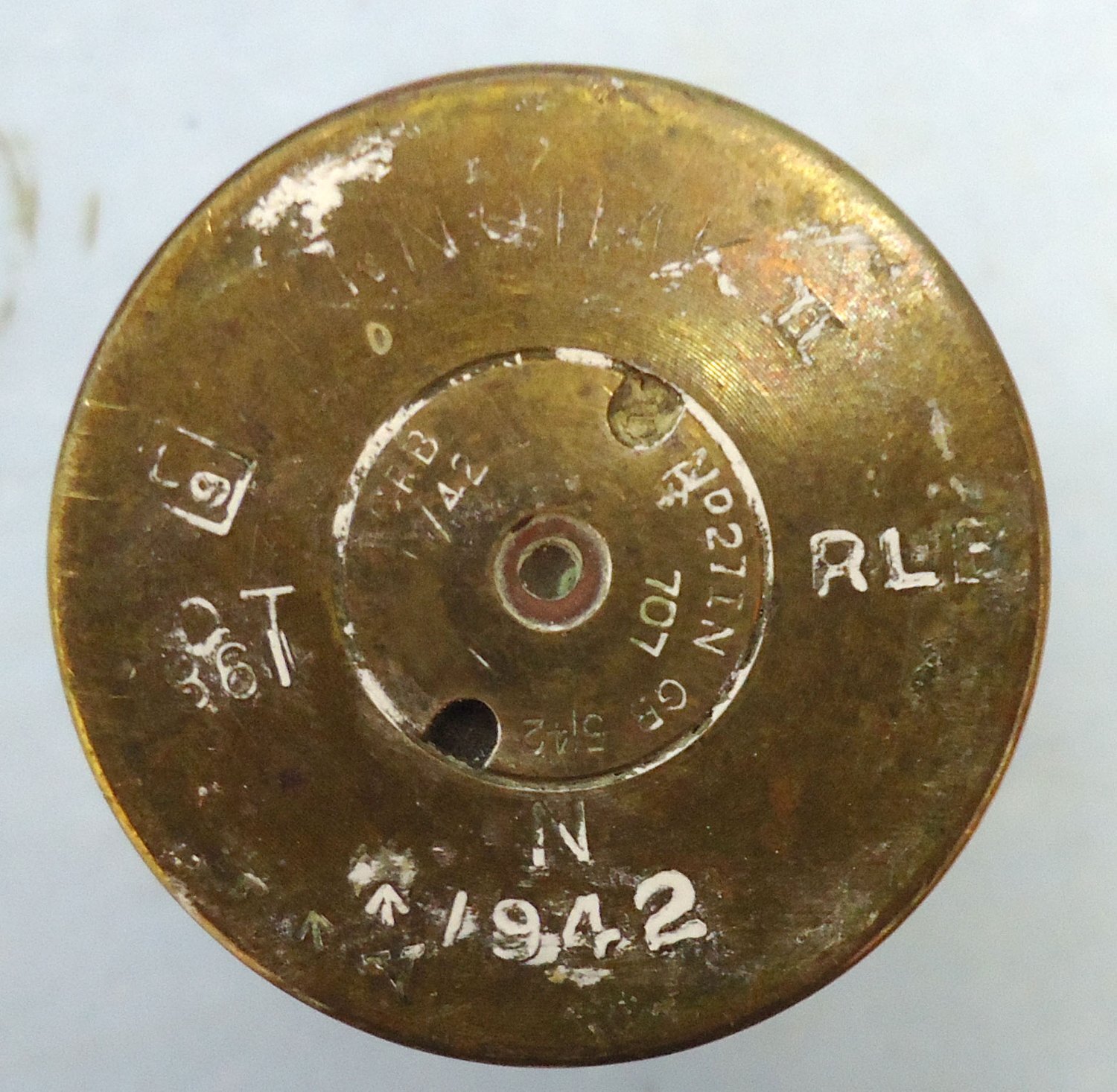 INERT DEACTIVATED. British, WW2, 1944 Dated 2Pr Mark VIII, H.V.Pom Pom (40 x 158R) Practice Round. - O 2084 INERT DEACTIVATED. British, WW2, 1944 Dated 2Pr Mark VIII, H.V.Pom Pom (40 x 158R) Practice Round. - O 2084  Other Ammunition