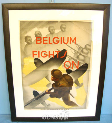 Belgium Fights On’ Propaganda / Recruitment Poster By The Belgian Artist R. Stur Belgium Fights On’ Propaganda / Recruitment Poster By The Belgian Artist R. Stur Other Accessory in 