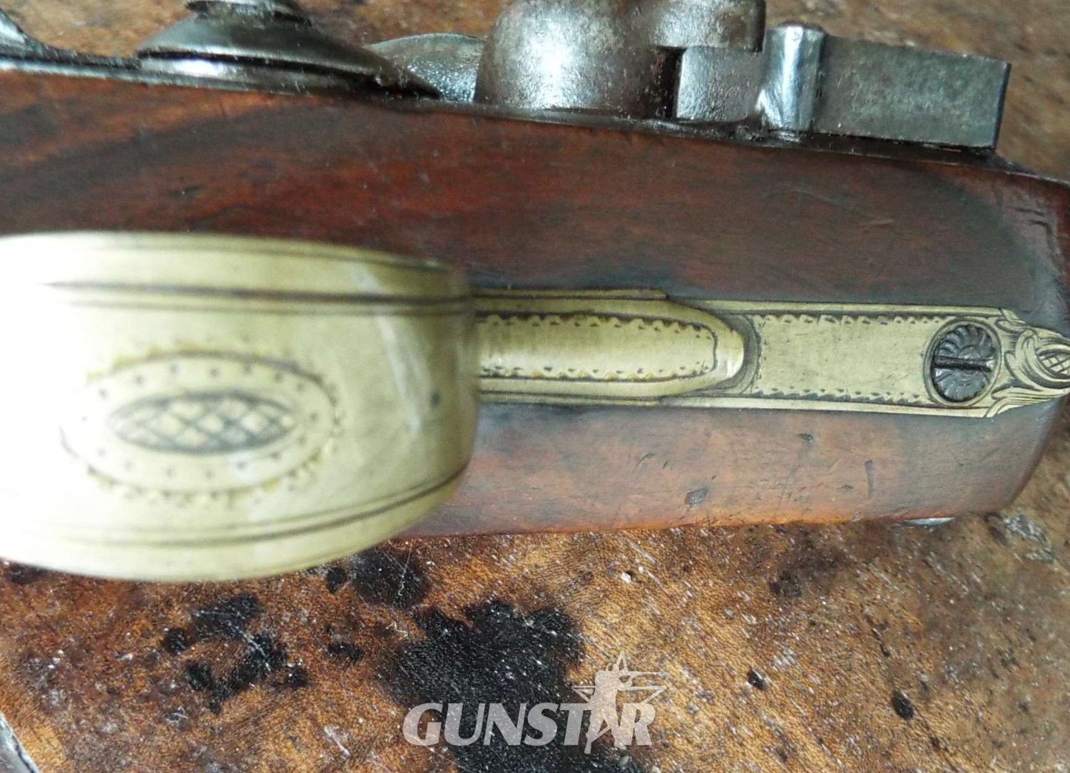 Hutchinson Queen Anne Pistol .60 Cal Muzzleloader Muzzleloader - {CATEGORY} in 