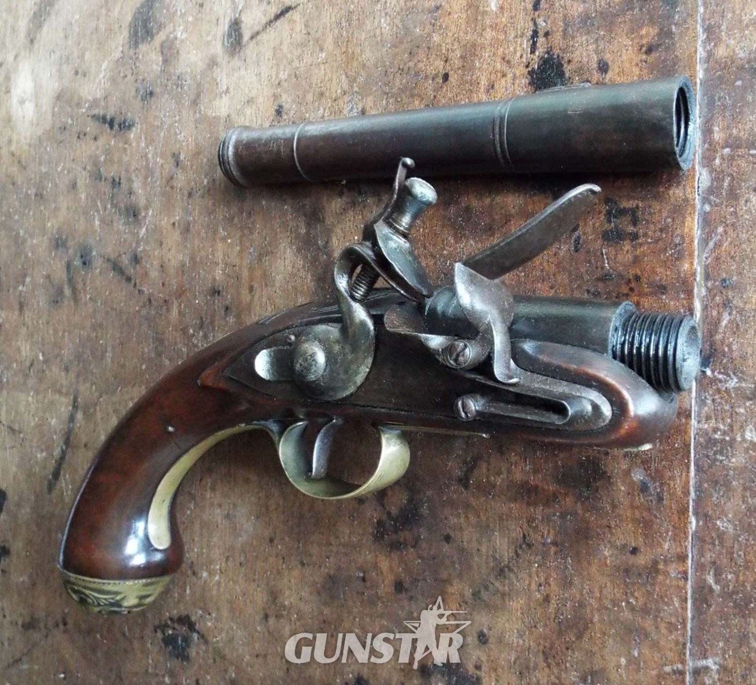 {CATEGORY} - Hutchinson Queen Anne Pistol .60 Cal Muzzleloader Muzzleloader