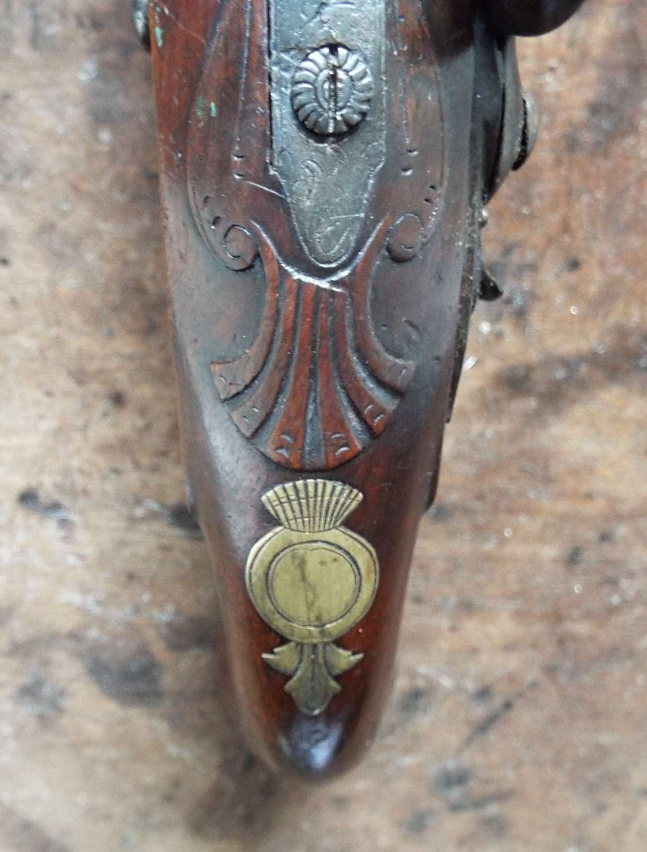 {CATEGORY} - Hutchinson Queen Anne Pistol .60 Cal Muzzleloader Muzzleloader in 