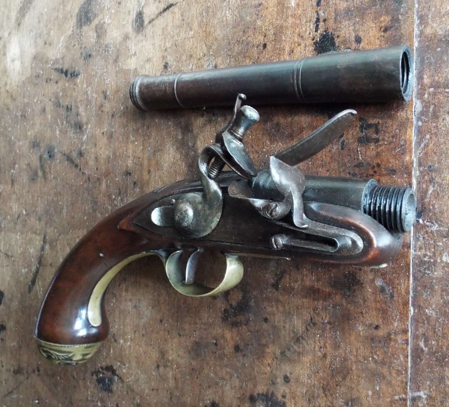 {CATEGORY} - Hutchinson Queen Anne Pistol .60 Cal Muzzleloader Muzzleloader