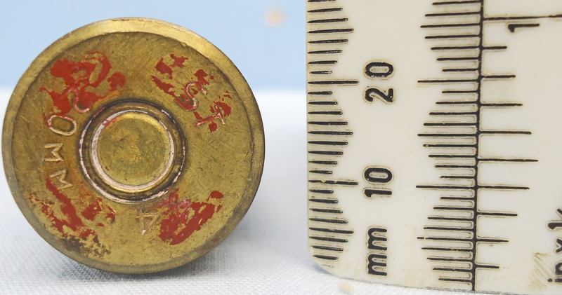 INERT DEACTIVATED. 1944 Dated, British, Hispano-Suiza (20x110) HS 404 Ball Round. - O 1811 INERT DEACTIVATED. 1944 Dated, British, Hispano-Suiza (20x110) HS 404 Ball Round. - O 1811  Other Ammunition