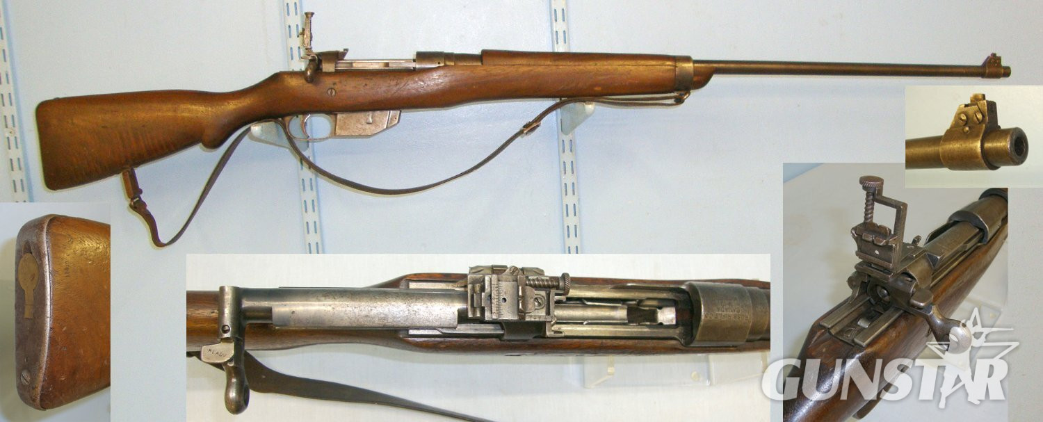 Ross Rifle Co. WW1 Era Canadian Ross M-10 (Model 1910) Straight Pull .303 Calibre Military Rifle Later Sporterised For Hunting With Original Military Sight Arrangement**UK/EU 2021 DEACTIVATION CERTIFICATED** Sn 17974. Bolt Action 7.7x56mmR (.303 British) Rifle in 