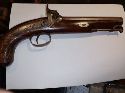 Unknown percussion pistol None Muzzleloader