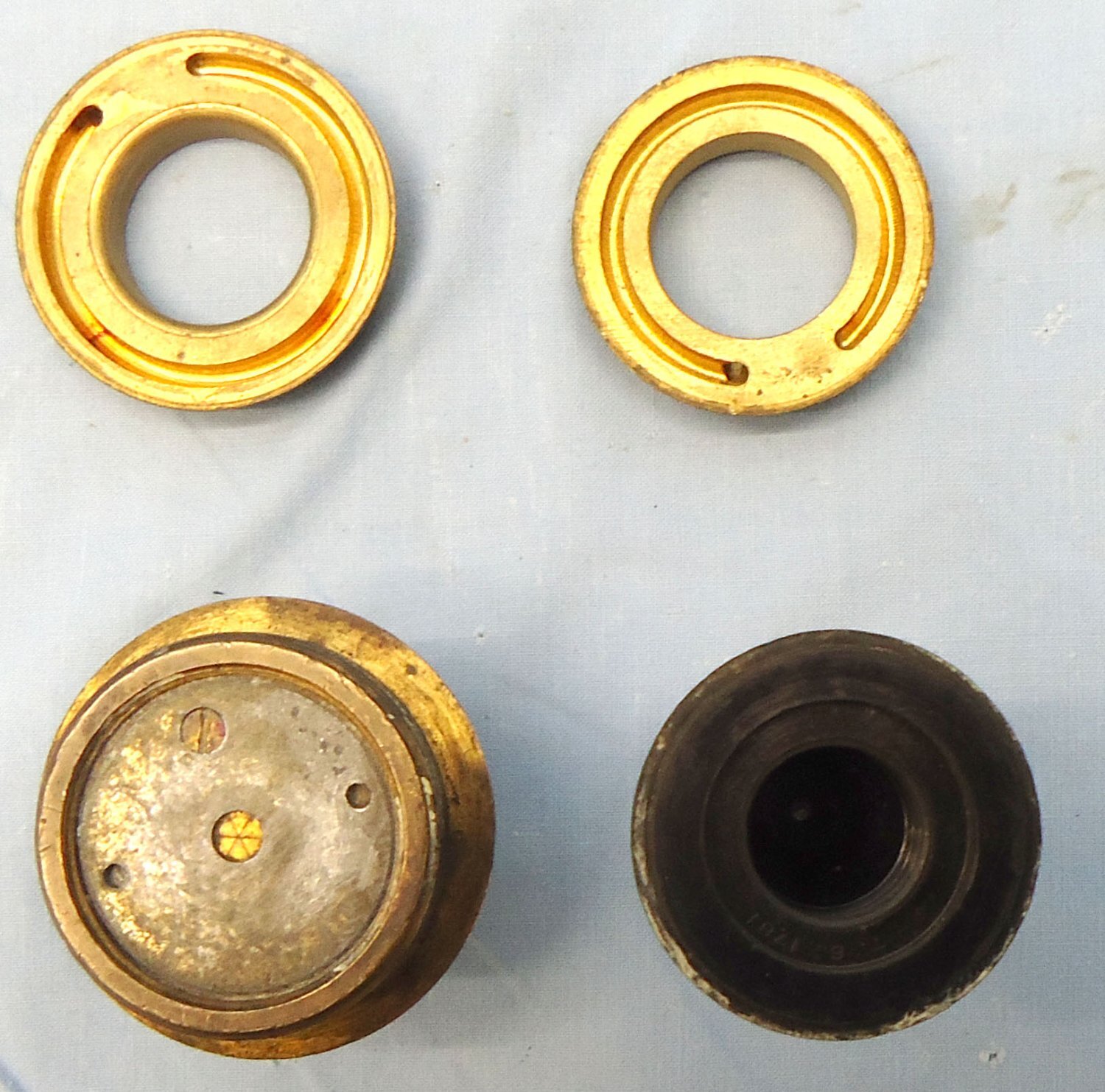 {CATEGORY} - INERT DEACTIVATED. British, WW2, Strippable, No 199 Mk IV Time Fuze For The British 3.7 Inch Anti-aircraft Gun. - 22326:2 INERT DEACTIVATED. British, WW2, Strippable, No 199 Mk IV Time Fuze For The British 3.7 Inch Anti-aircraft Gun. - 22326:2  Other Ammunition