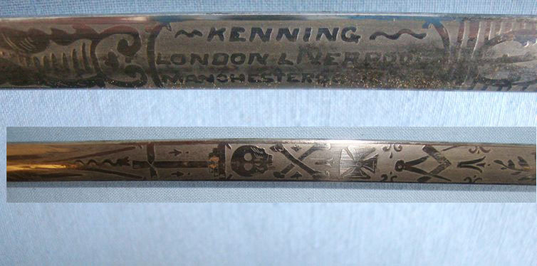  Kenning London, Liverpool & Manchester,Victorian Gentleman’s Lacquered ‘Birds Ey Other Blade
