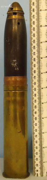 INERT DEACTIVATED. WW1 1916 Dated Unfired British Vickers Naval 2Pr Mk1 (40 x 15 INERT DEACTIVATED. WW1 1916 Dated Unfired British Vickers Naval 2Pr Mk1 (40 x 15 Antique & Militaria in 