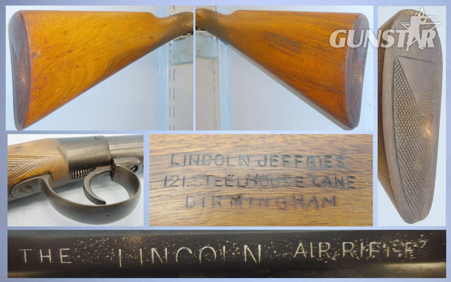 Lincoln Jeffries SCARCE**1905-1908 ‘The Lincoln’ Jeffries Steelhouse Lane Birmingham .177 Calibre Break Action Variant Air Rifle. Sn 18085:6. .177