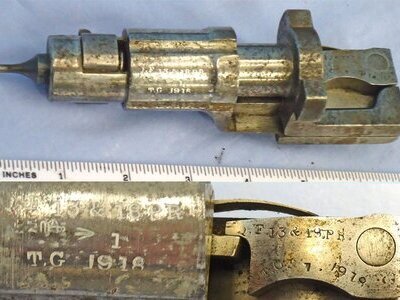 British, WW1, 1918 Dated Firing Pin Assembly for a 13 & 18 Pounder Quick Firing Field Guns. Sn 23468 British, WW1, 1918 Dated Firing Pin Assembly for a 13 & 18 Pounder Quick Firing Field Guns. Sn 23468 Various Other Ammunition