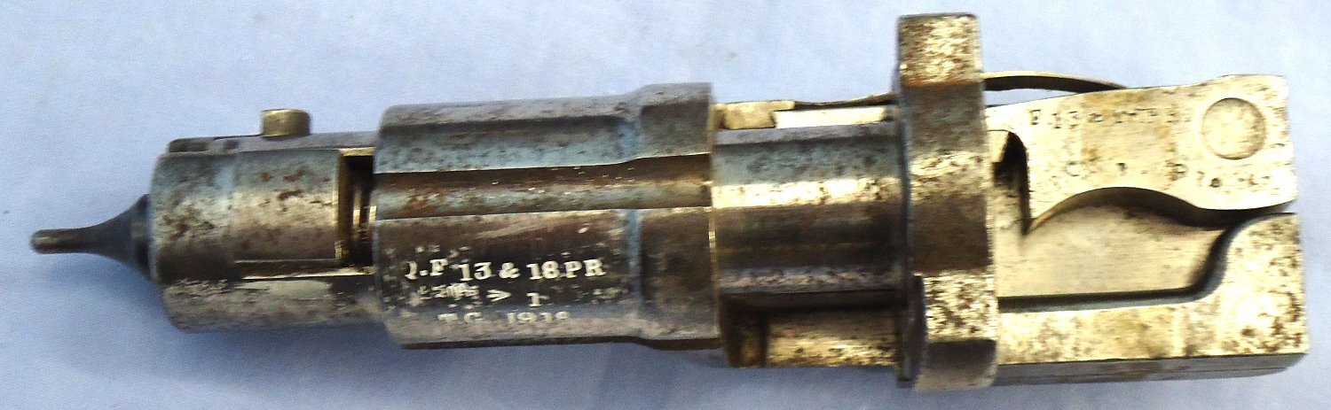{CATEGORY} - British, WW1, 1918 Dated Firing Pin Assembly for a 13 & 18 Pounder Quick Firing Field Guns. Sn 23468 British, WW1, 1918 Dated Firing Pin Assembly for a 13 & 18 Pounder Quick Firing Field Guns. Sn 23468 Various Other Ammunition