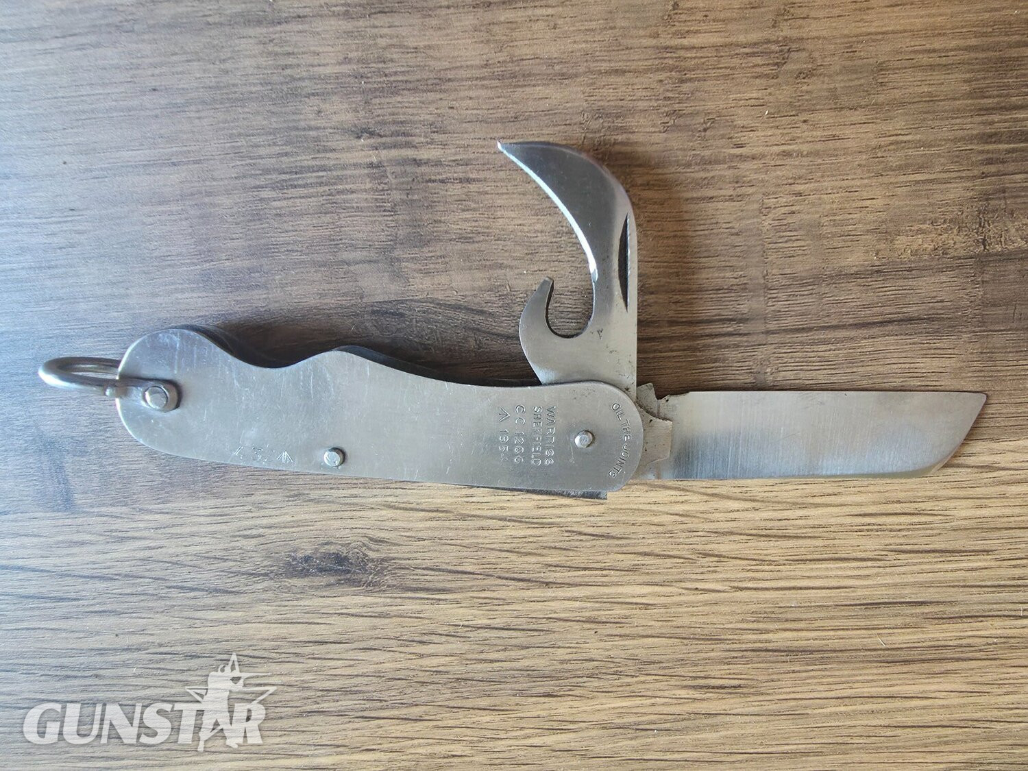 Vintage 1954 British Army Pocket Knife Warriss Sheffield CC1286 Jack Knife Knive in 