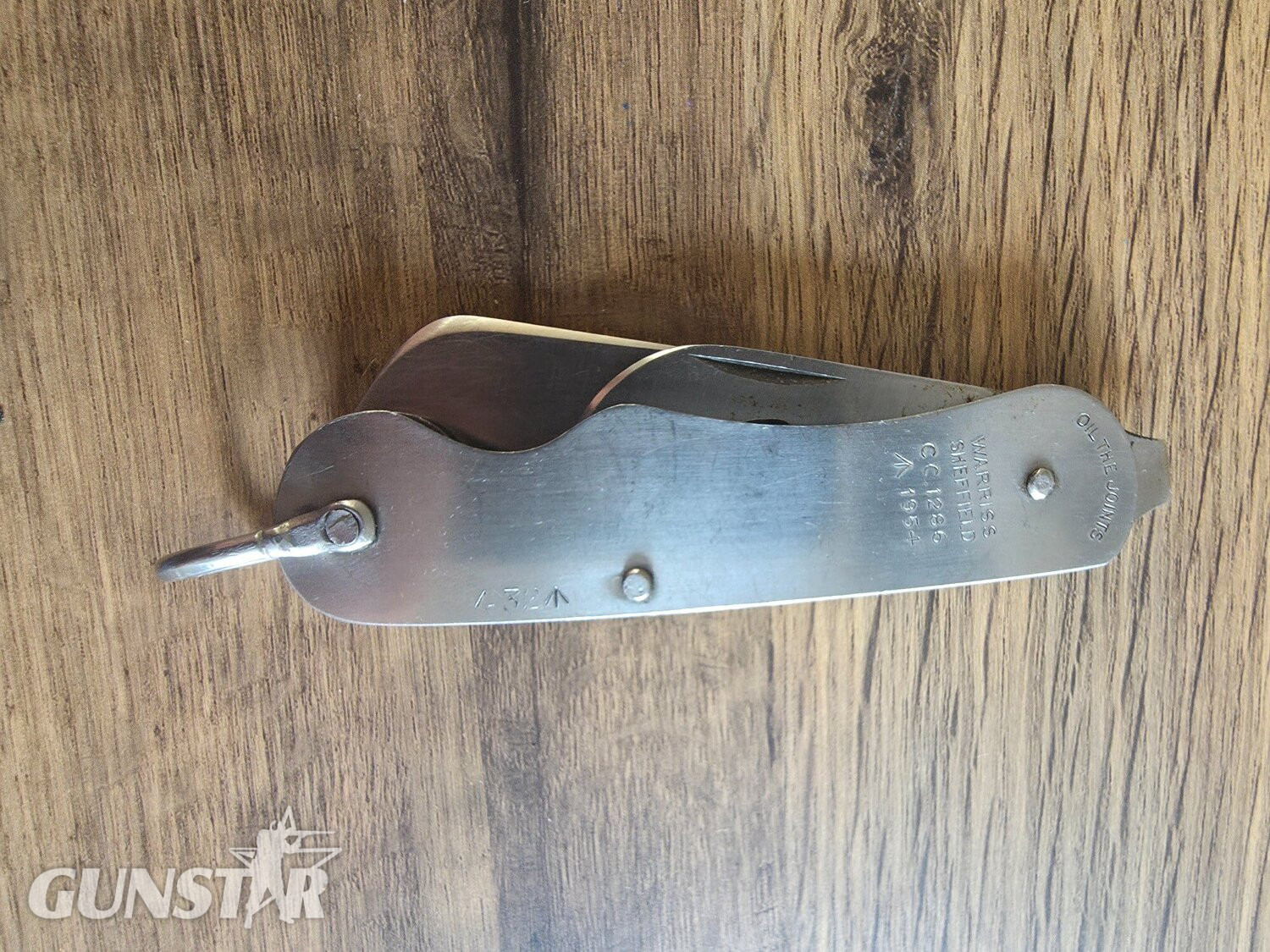 Vintage 1954 British Army Pocket Knife Warriss Sheffield CC1286 Jack Knife Knive