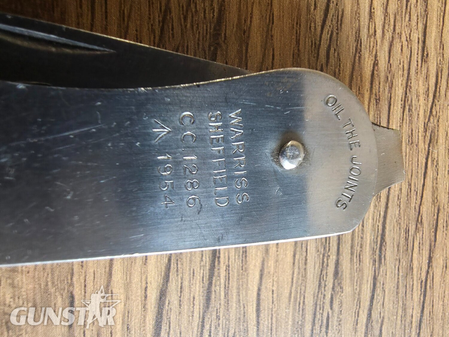 Vintage 1954 British Army Pocket Knife Warriss Sheffield CC1286 Jack Knife Knive