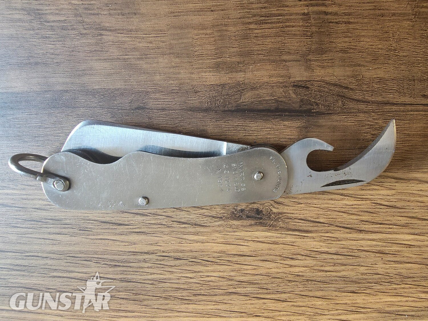 Vintage 1954 British Army Pocket Knife Warriss Sheffield CC1286 Jack Knife Knive 
