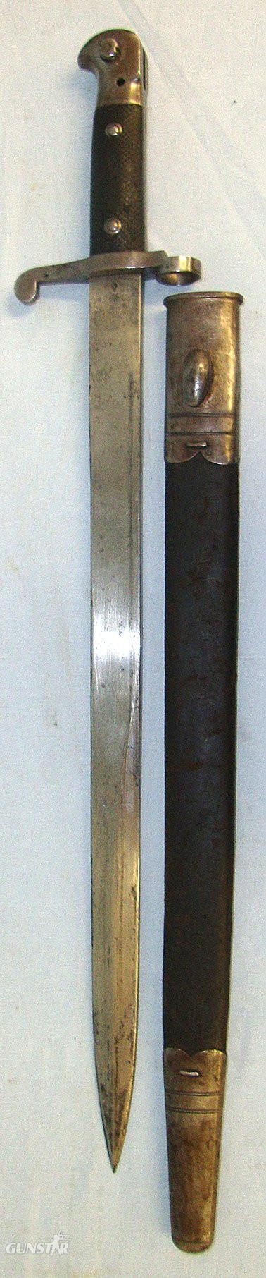 1889 British WD Wilkinson Sword London Pattern 1887 MK III Martini Henry Sword Bayonet & Scabbard. Sn 23687:7 Bayonet in 