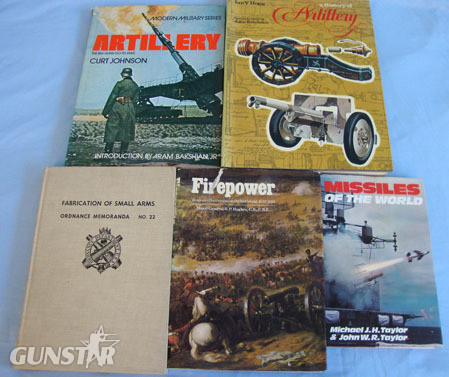 6 x Books on Artillery & Fireworks By Various Authors. 6 x Books on Artillery & Fireworks By Various Authors. Other Accessory in 
