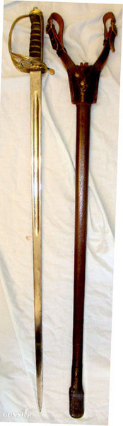 1845 / 1854 Pattern Infantry Officer’s Sword With Etched Blade Numbered 1301.5,  Sword in 