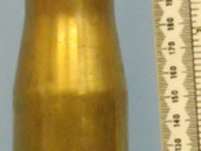 INERT DEACTIVATED. WW2 1943 Dated, Unfired American 37mm M16 (37 x 222R), AP/T ( INERT DEACTIVATED. WW2 1943 Dated, Unfired American 37mm M16 (37 x 222R), AP/T ( Antique & Militaria