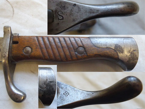  Old Pattern Model 1898/05aA Without Flashguard Butcher Bayonet Complete With Ste Bayonet