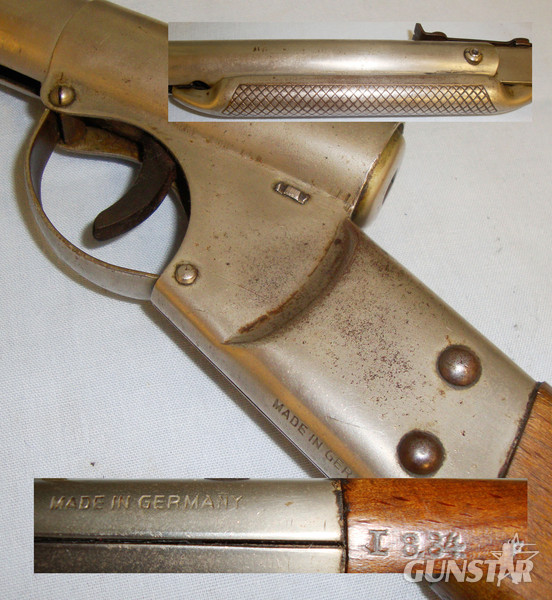 1934 HAENEL, Model \'XX\' .177 Tinplate Break-Barrel Spring-Piston Air-Rifle. AI 628. 1934 HAENEL, Model \'XX\' .177 Tinplate Break-Barrel Spring-Piston Air-Rifle. AI 628. .177