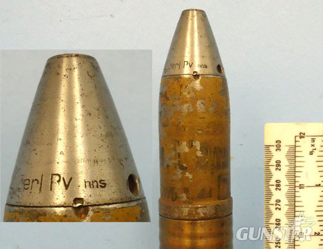  INERT DEACTIVATED. Unfired German WW2 3.7cm Flak 18 (37x286B) HE (High Explosive INERT DEACTIVATED. Unfired German WW2 3.7cm Flak 18 (37x286B) HE (High Explosive Antique & Militaria