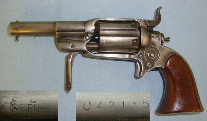 Modern Italian Colt Model 1855 Root\'s Side Hammer 5 Shot .36 Calibre Single Action Percussion Pocket Revolver**UK 2010 DEACTIVATION CERTIFICATED**Sn 20709:30 None Revolver