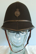 Royal Ulster Constabulary Male Constable\'s/Sergeant\'s Custodian Helmet With Blackened Queens Crown Night Badge, Size 7 1/8\". Sn 10270 Royal Ulster Constabulary Male Constable\'s/Sergeant\'s Custodian Helmet With Blackened Queens Crown Night Badge, Size 7 1/8\". Sn 10270 Clothing