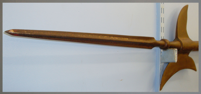 Quality, Massive, Victorian Medieval / Renaissance Form Halberd Pole Arm. Sn 16004. Quality, Massive, Victorian Medieval / Renaissance Form Halberd Pole Arm. Sn 16004. Antique & Militaria