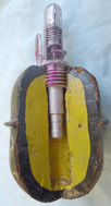 INERT DEACTIVATED. Russian RGD-5 (Ruchnaya Granata Distantsionnaya, ¾ Sectioned  INERT DEACTIVATED. Russian RGD-5 (Ruchnaya Granata Distantsionnaya, ¾ Sectioned  Antique & Militaria