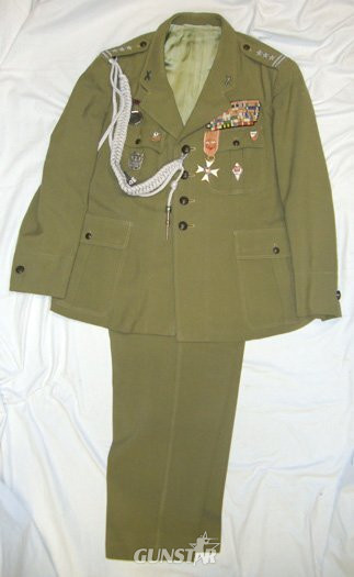 C1960 Cold War Era Polish Officers \'Summer\' Uniform Complete with Order of Polonia Restituta Medal, Enamelled Insignia, Ribbons and Cord Aiguillette with Silver Plated Tag. Sn 6954. C1960 Cold War Era Polish Officers 'Summer' Uniform Complete with Order of Polonia Restituta Medal, Enamelled Insignia, Ribbons and Cord Aiguillette with Silver Plated Tag. Sn 6954. Clothing in 