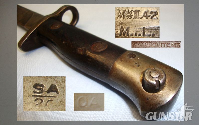 India Pattern Bayonet and Long Scabbard No1 MKII. BAYO 783. Bayonet