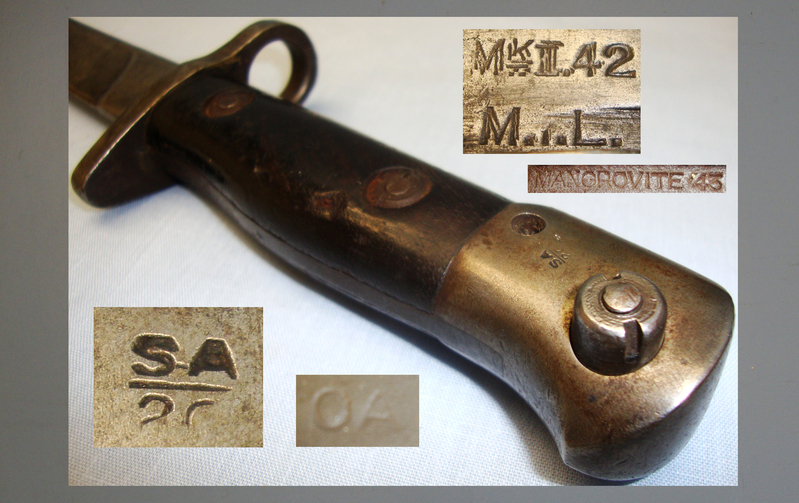 India Pattern Bayonet and Long Scabbard No1 MKII. BAYO 783. Bayonet