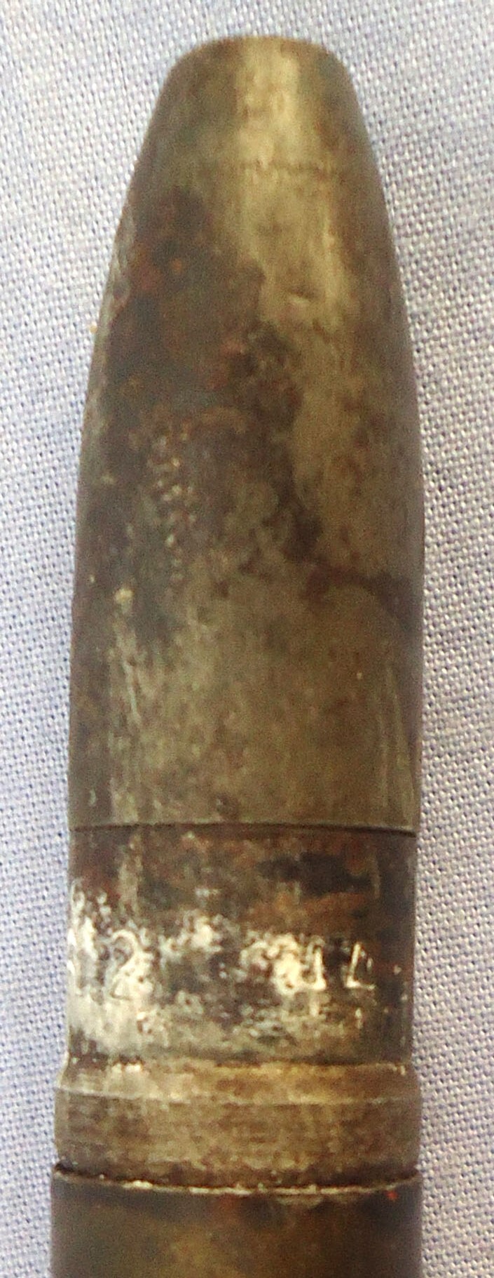 INERT DEACTIVATED. German, WW2, 1944 Dated, 13 mm MG131/13 (20x82) Incendiary Trace Cannon Round - O 2033 INERT DEACTIVATED. German, WW2, 1944 Dated, 13 mm MG131/13 (20x82) Incendiary Trace Cannon Round - O 2033  Other Ammunition 