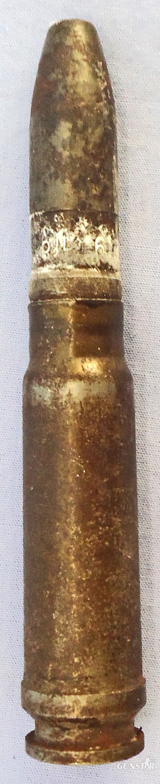 INERT DEACTIVATED. German, WW2, 1944 Dated, 13 mm MG131/13 (20x82) Incendiary Trace Cannon Round - O 2033 INERT DEACTIVATED. German, WW2, 1944 Dated, 13 mm MG131/13 (20x82) Incendiary Trace Cannon Round - O 2033  Other Ammunition in 