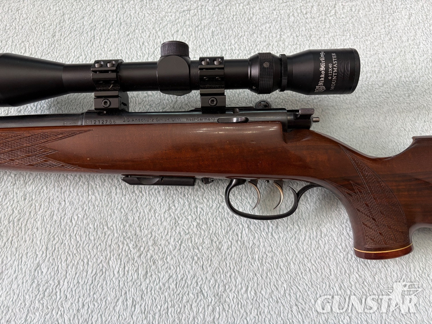 J.G. Anschütz 1700 Bolt Action .222 Remington Rifle 