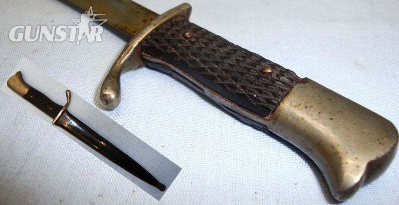 Desk Top German Miniature K98 Bayonet and Scabbard. BAYO 2615 Bayonet