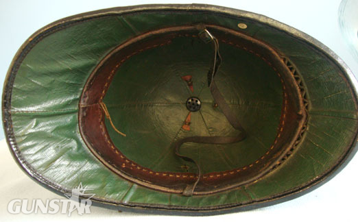 WW2 Era Pre 1953 Warwickshire Police Male Constable\'s/ Sergeant\'s 6 Panel Helmet With King\'s Crown Helmet Plate & Chin Strap. Sn 10273 WW2 Era Pre 1953 Warwickshire Police Male Constable\'s/ Sergeant\'s 6 Panel Helmet With King\'s Crown Helmet Plate & Chin Strap. Sn 10273 Clothing